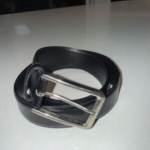 Men's Black Leather Belt